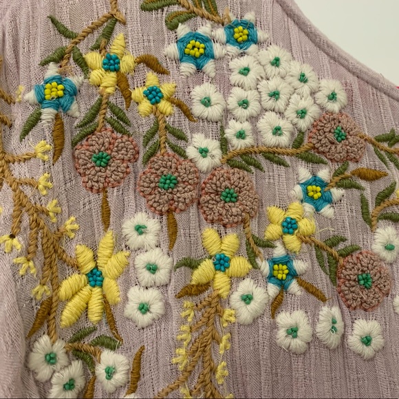 FREE PEOPLE Floral Embroidered Peasant Blouse - Picture 6 of 8